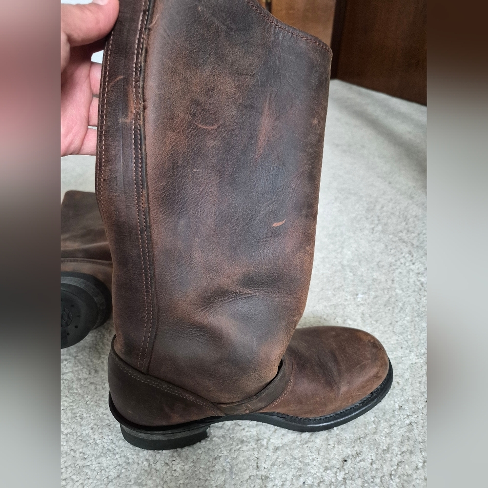 Frye Dark Brown Leather Women's Boots - Picture 12 of 12